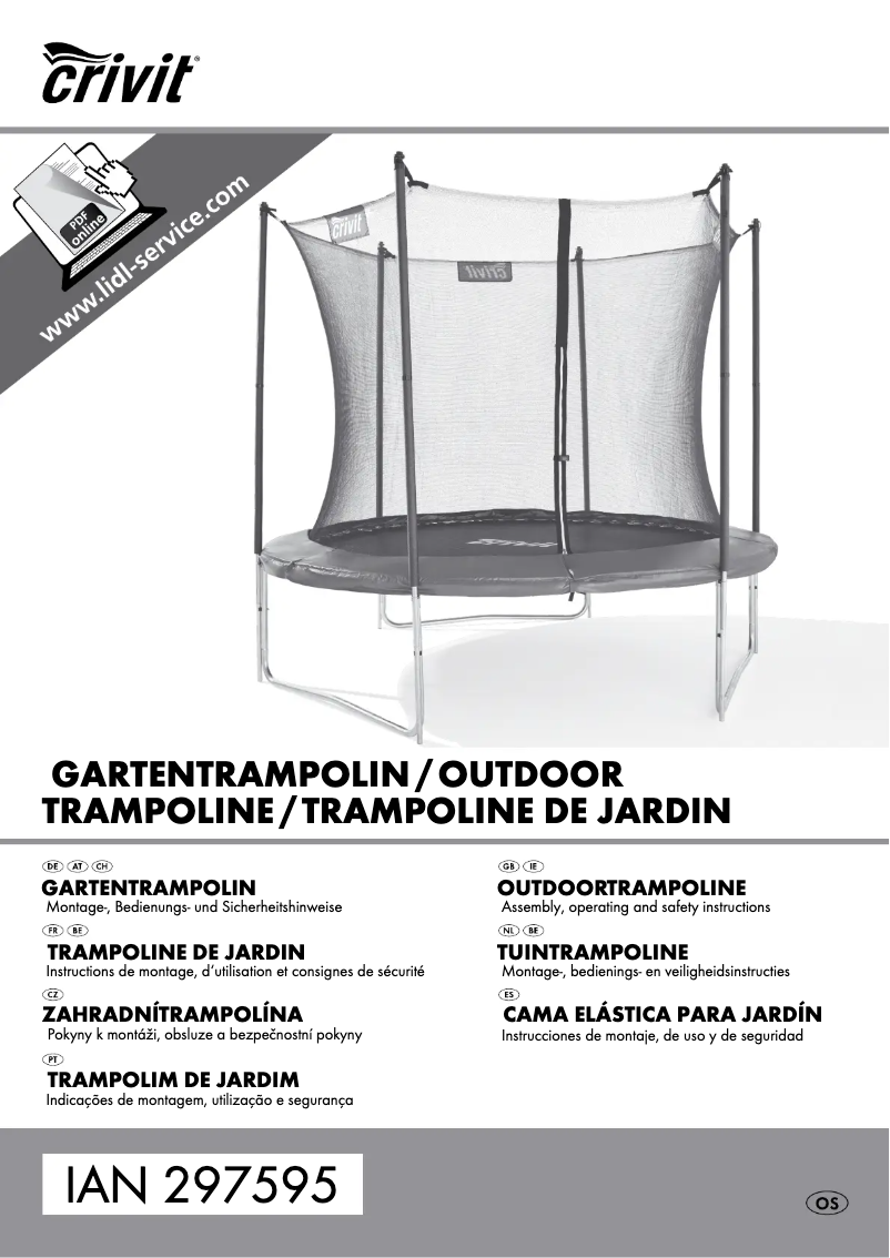 Página 1 del manual Manual de usuario Crivit IAN 297595