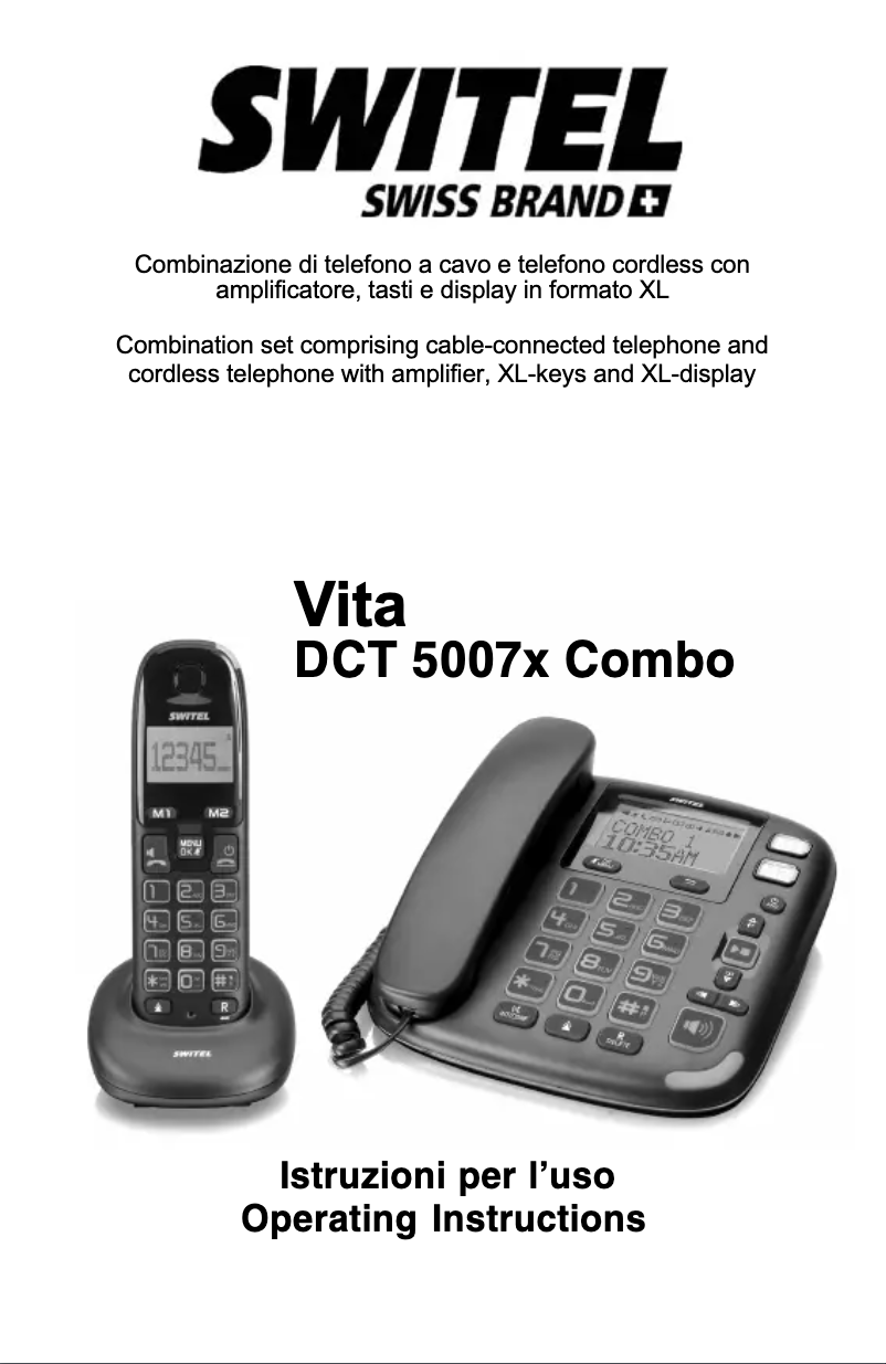 Página 1 del manual Manual de usuario Switel DCT50072 Combo
