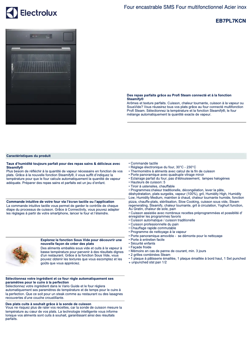 Imagen de la primera página del manual del dispositivo EB7PL7KCN