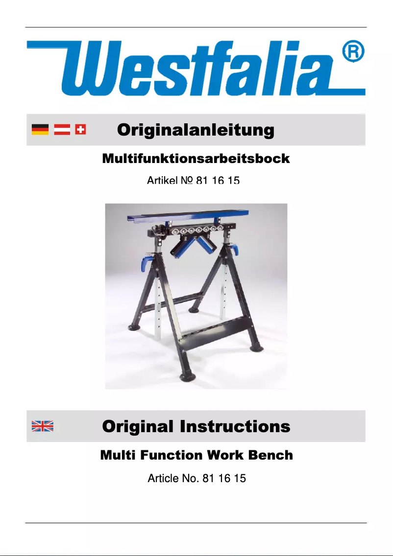 Imagen de la primera página del manual del dispositivo 811615