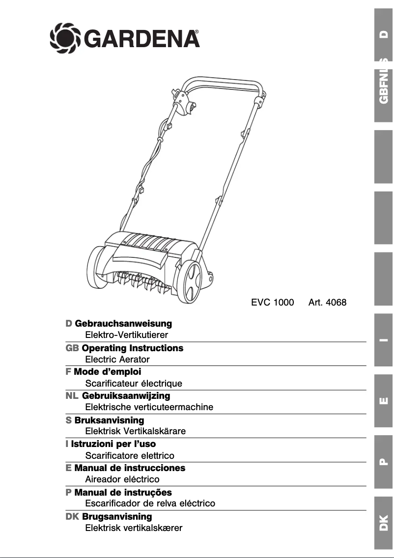 Imagen de la primera página del manual del dispositivo EVC 1000