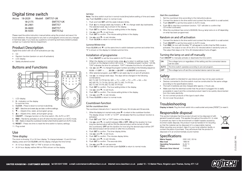 Página nº 1 - Manual de usuario GAO EMT757