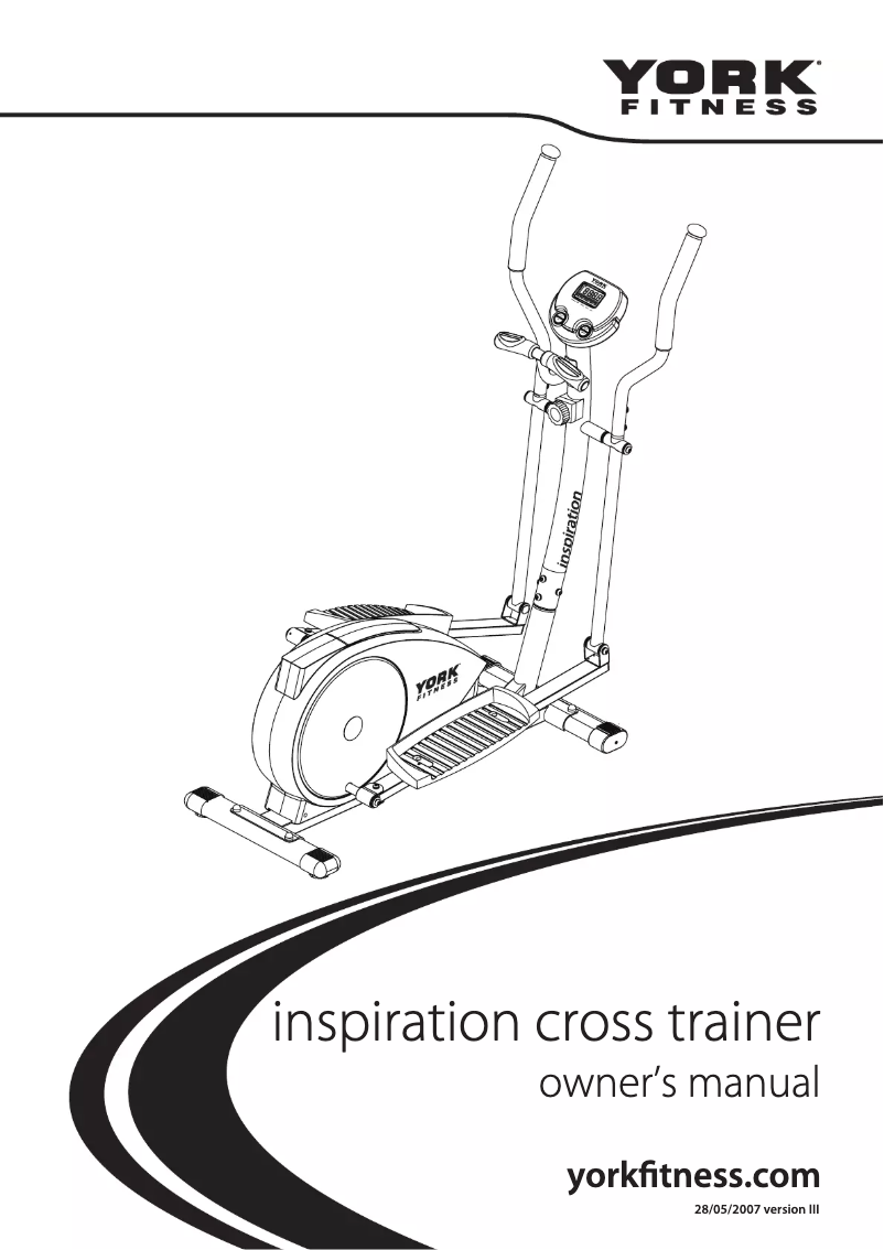 Página nº 1 - Manual de usuario York Fitness Inspiration