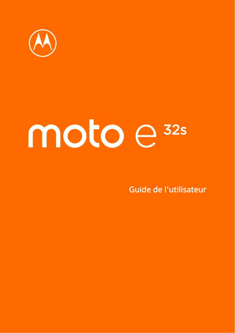 Página 1 del manual Manual de usuario Motorola Moto E32S