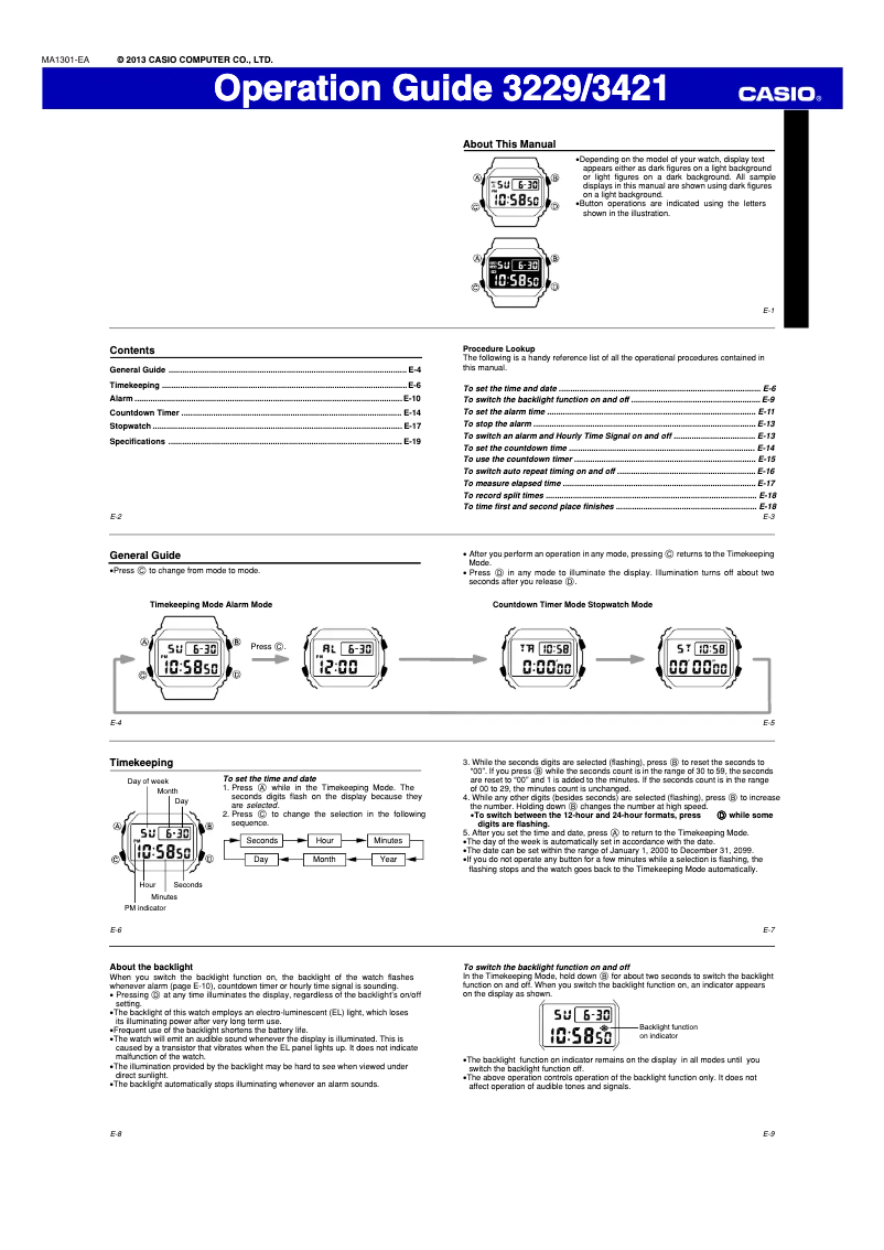 Página nº 1 - Manual de usuario Casio G-Shock DW-5600BBM-1ER