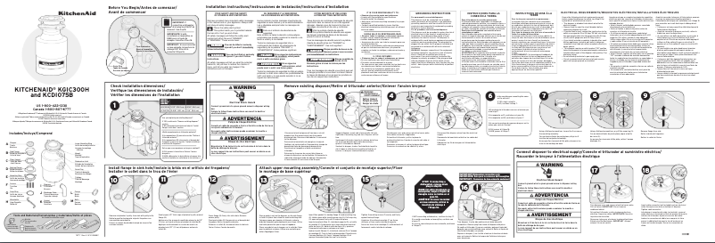 Página nº 1 - Manual de usuario KitchenAid KRFC300H