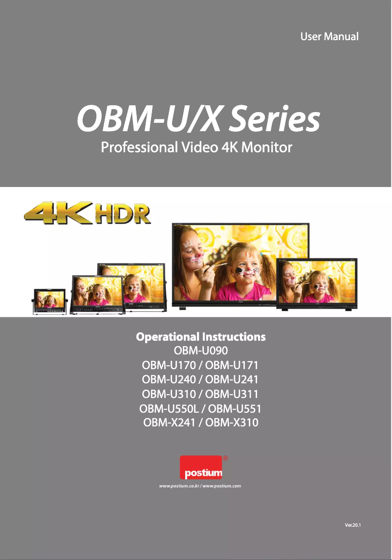 Página 1 del manual Manual de usuario Postium OBM-U550L