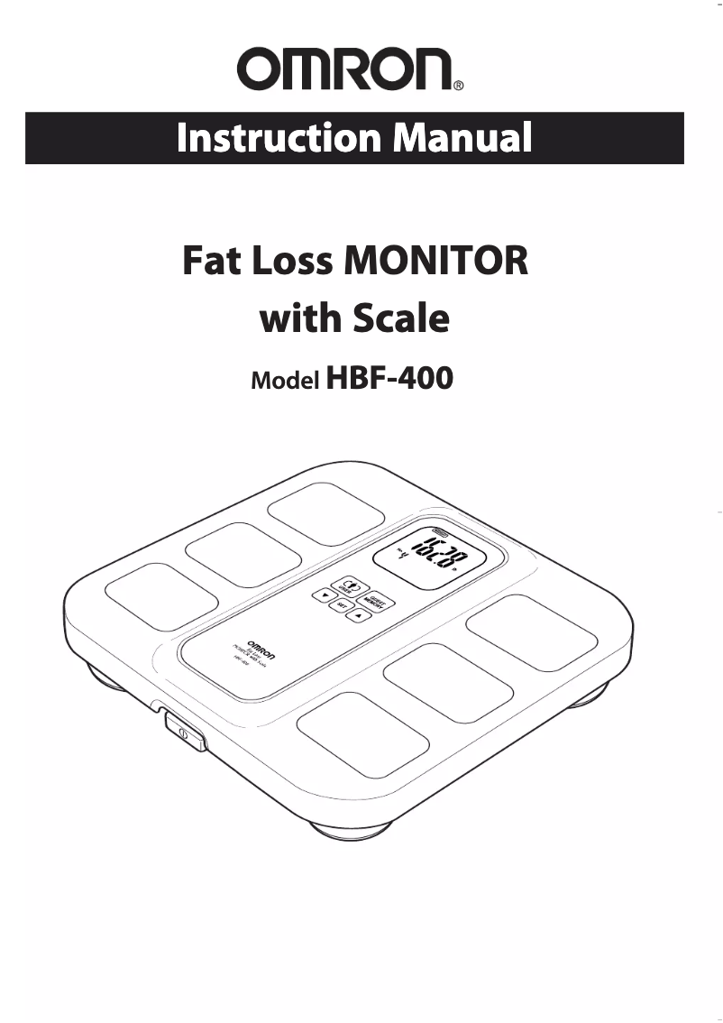 Página 1 del manual Manual de usuario Omron HBF-400