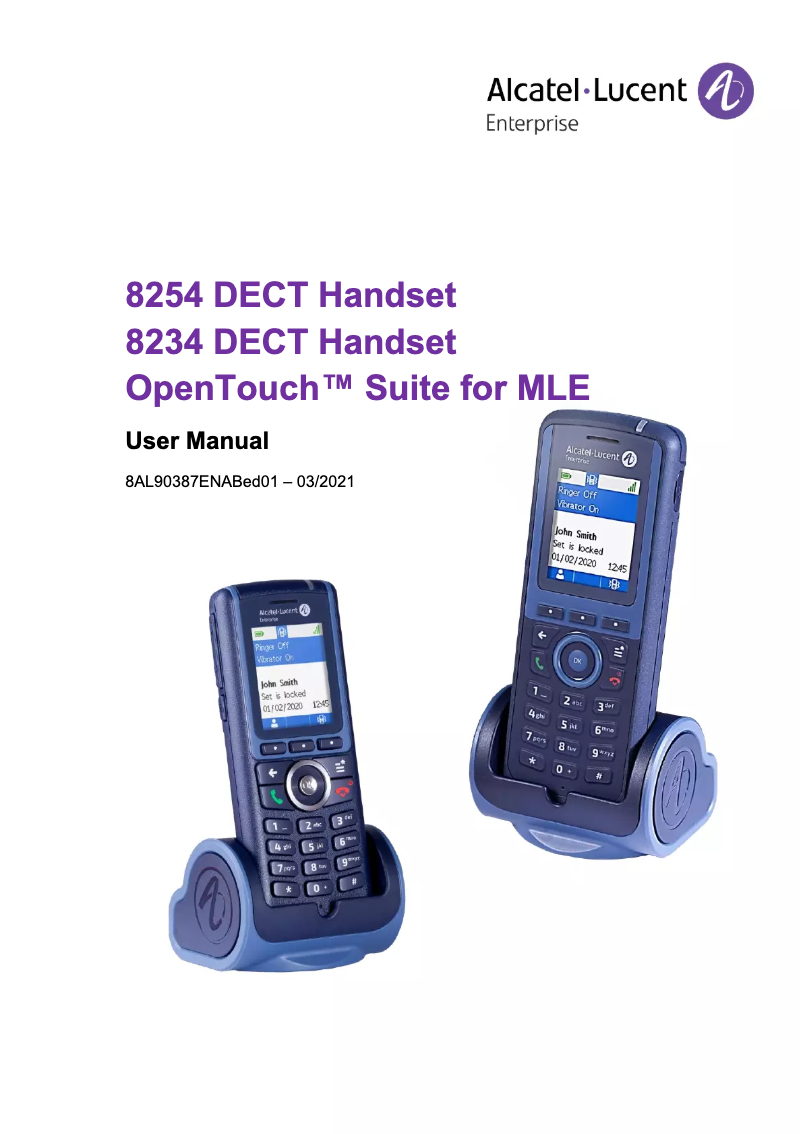 Página 1 del manual Manual de usuario Alcatel-Lucent 8254