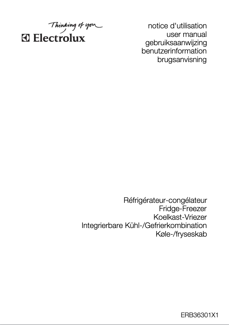 Imagen de la primera página del manual del dispositivo ERB 36301 X1