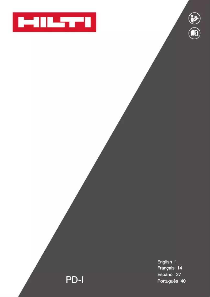 Imagen de la primera página del manual del dispositivo PD-I