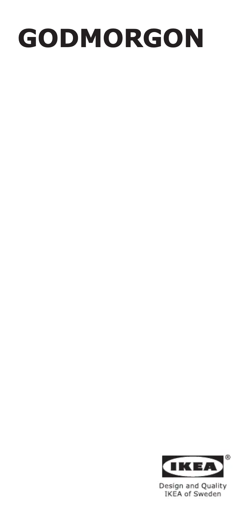 Imagen de la primera página del manual del dispositivo GODMORGON 903.922.73