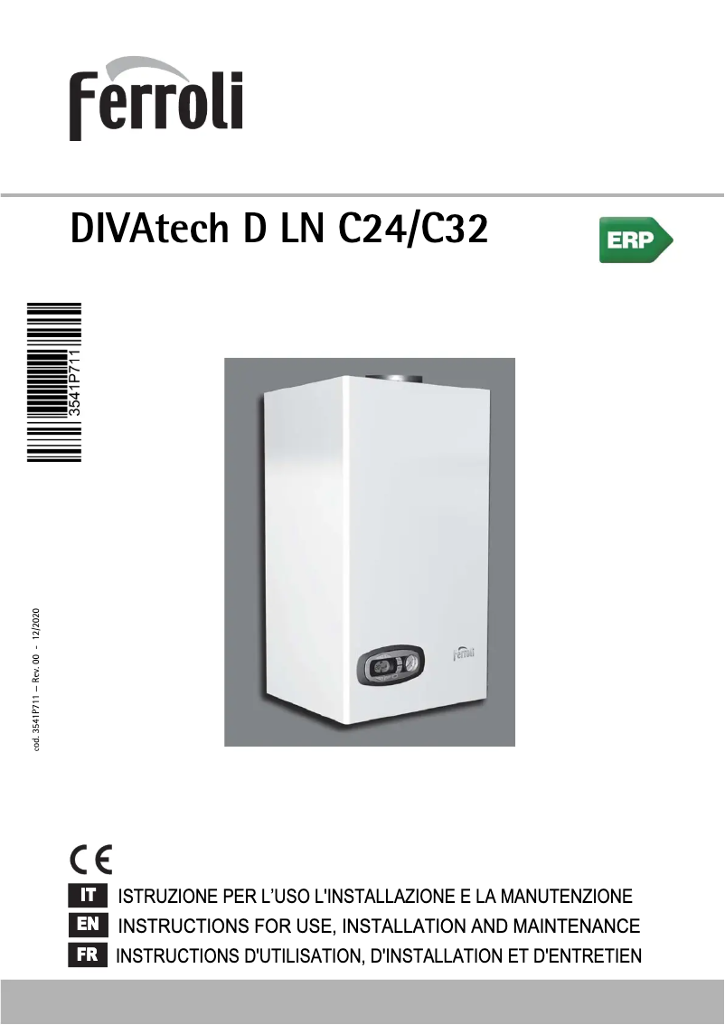 Página 1 del manual Manual de usuario Ferroli DIVAtech D LN C24