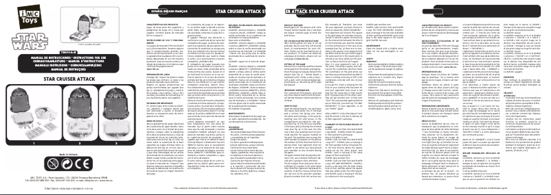 Imagen de la primera página del manual del dispositivo Star Wars Star Cruiser Attack