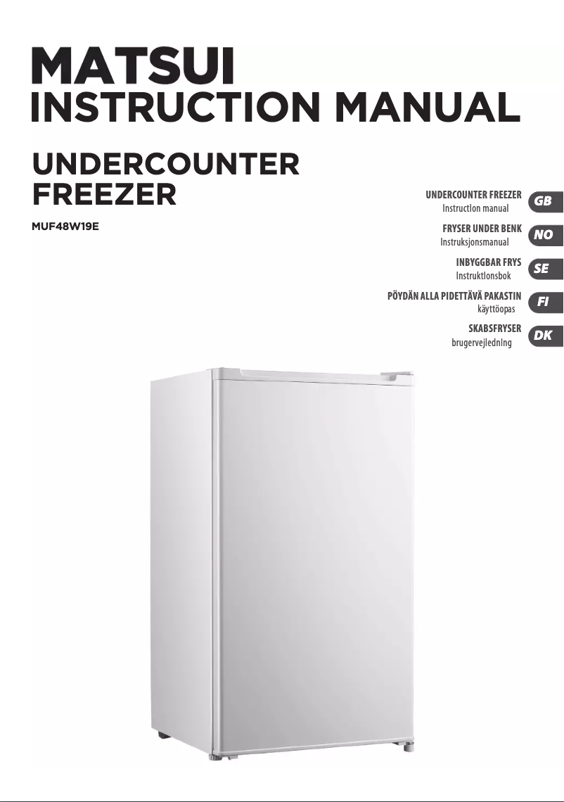 Imagen de la primera página del manual del dispositivo MUF48W19E