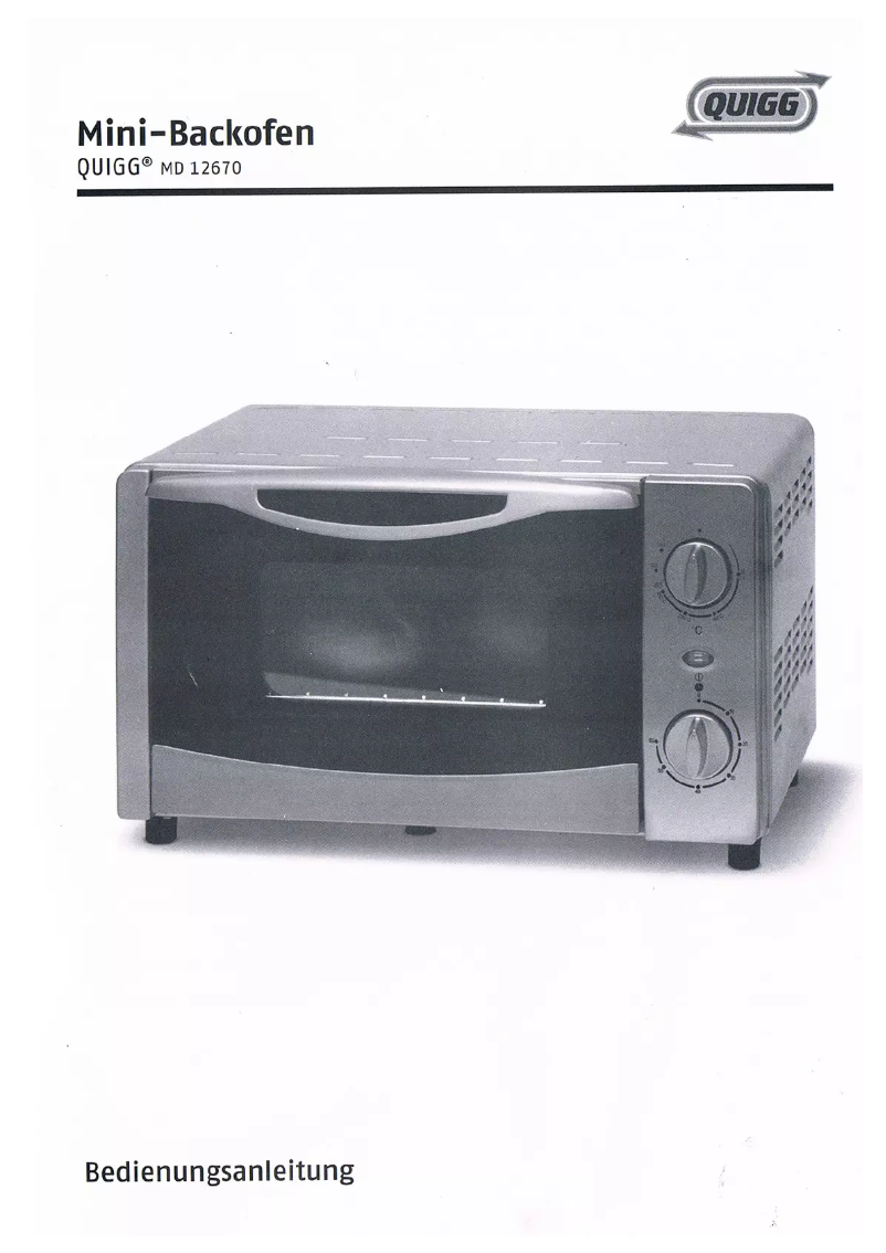 Página 1 del manual Manual de usuario Quigg MD 12670