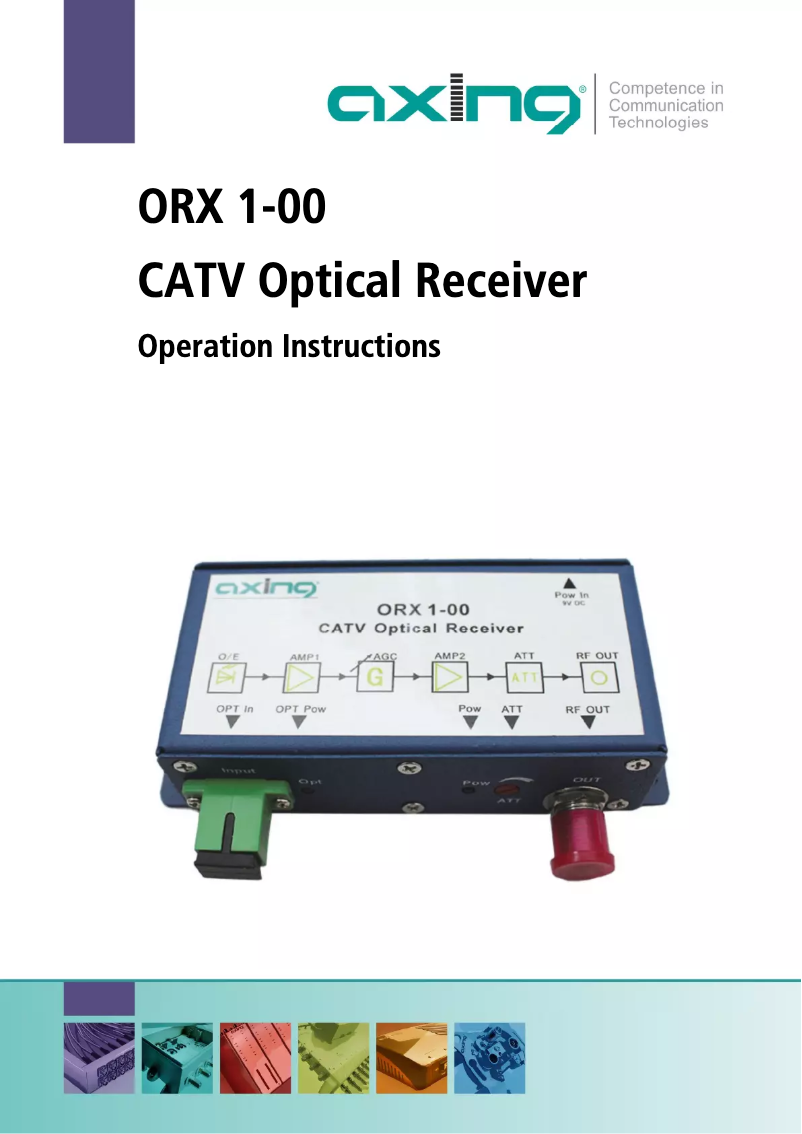 Página 1 del manual Manual de usuario Axing ORX 1-00