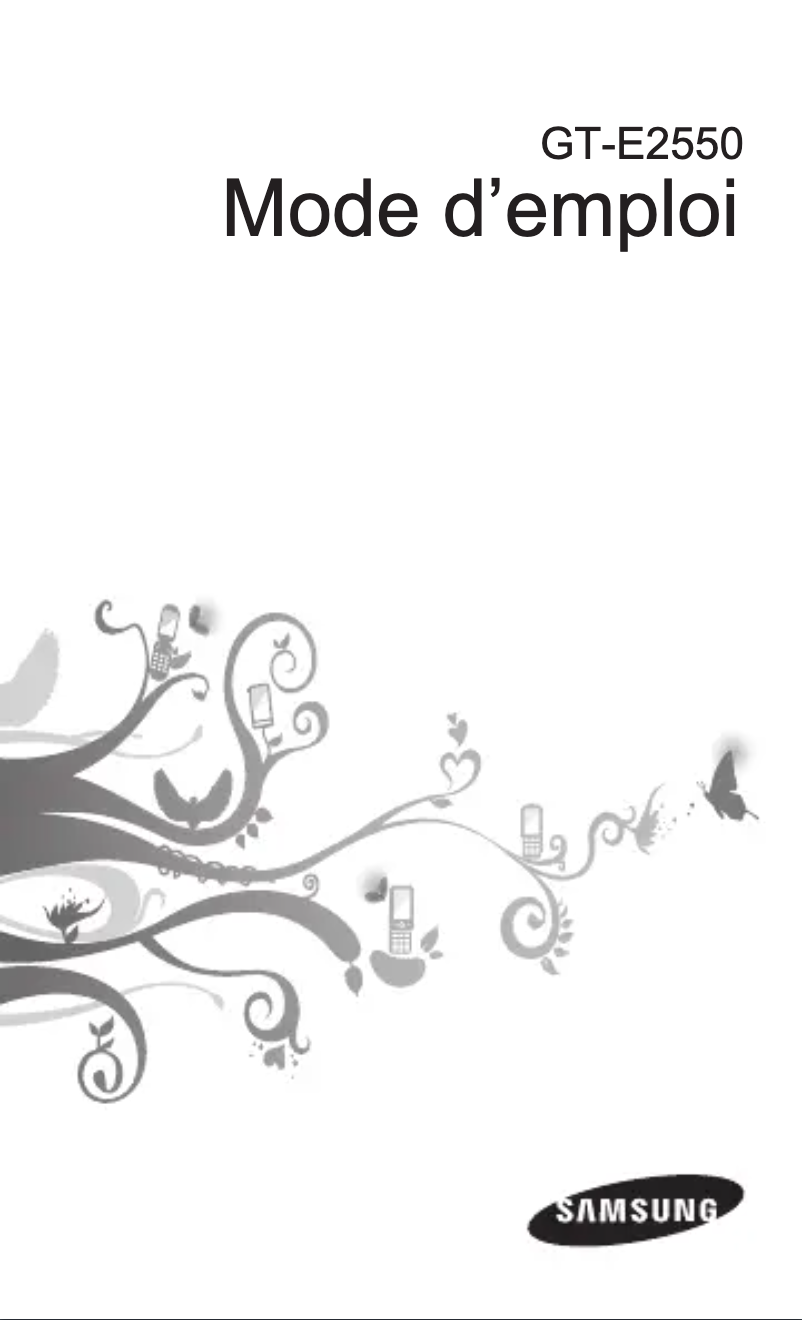 Página 1 del manual Manual de usuario Samsung GT-E2550D