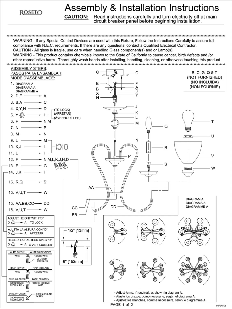 Imagen de la primera página del manual del dispositivo Stella PCH7551ABZ