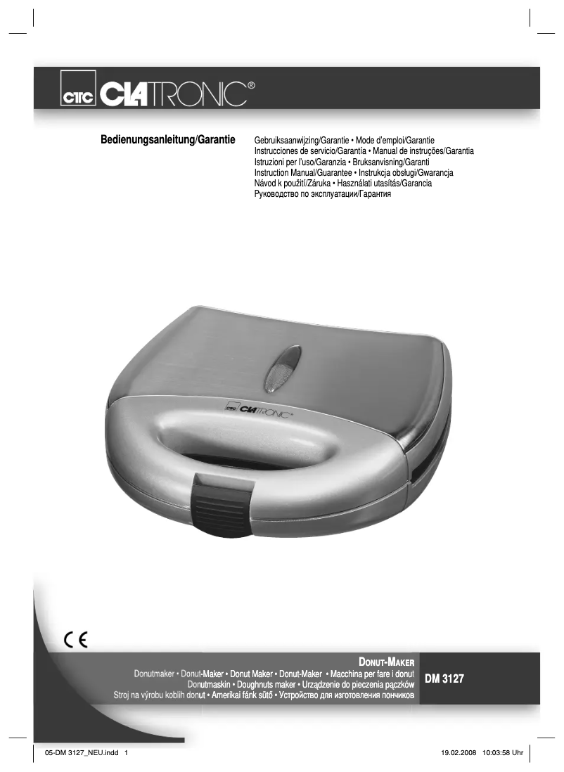 Imagen de la primera página del manual del dispositivo DM 3127