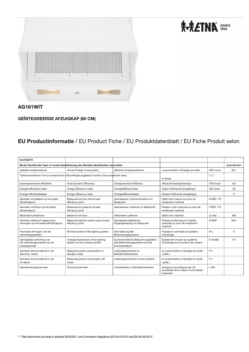 Imagen de la primera página del manual del dispositivo AG161WIT