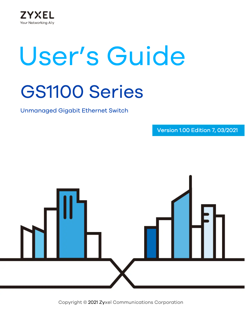 Imagen de la primera página del manual del dispositivo GS1100-24
