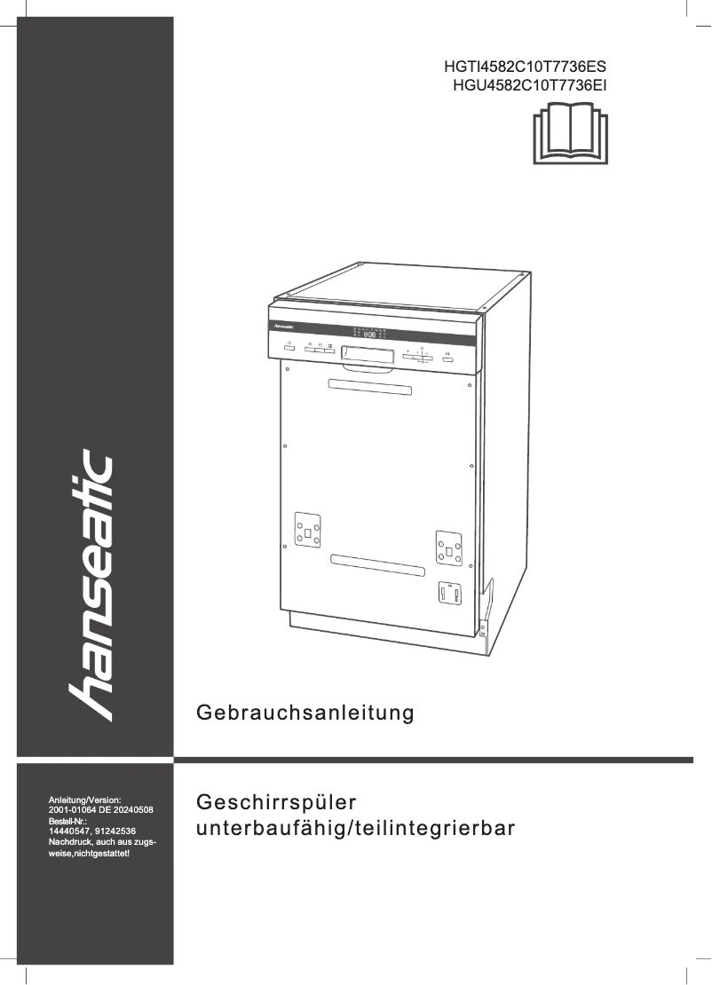 Imagen de la primera página del manual del dispositivo HGU4582C10T7736EI