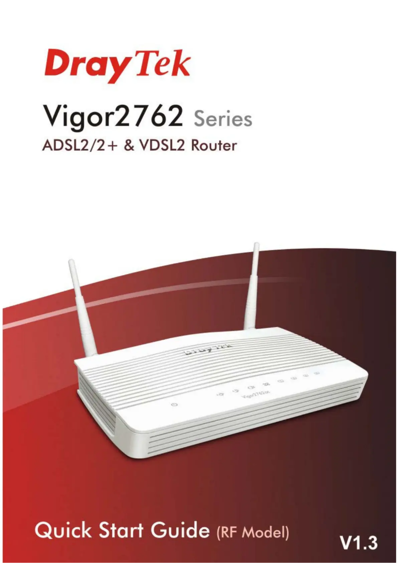 Página 1 del manual Manual de usuario Draytek Vigor 2762 VAC