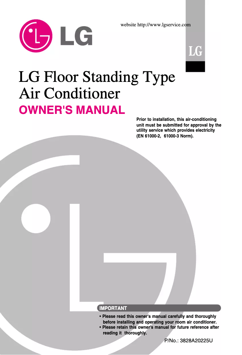 Imagen de la primera página del manual del dispositivo LPNH306KA0