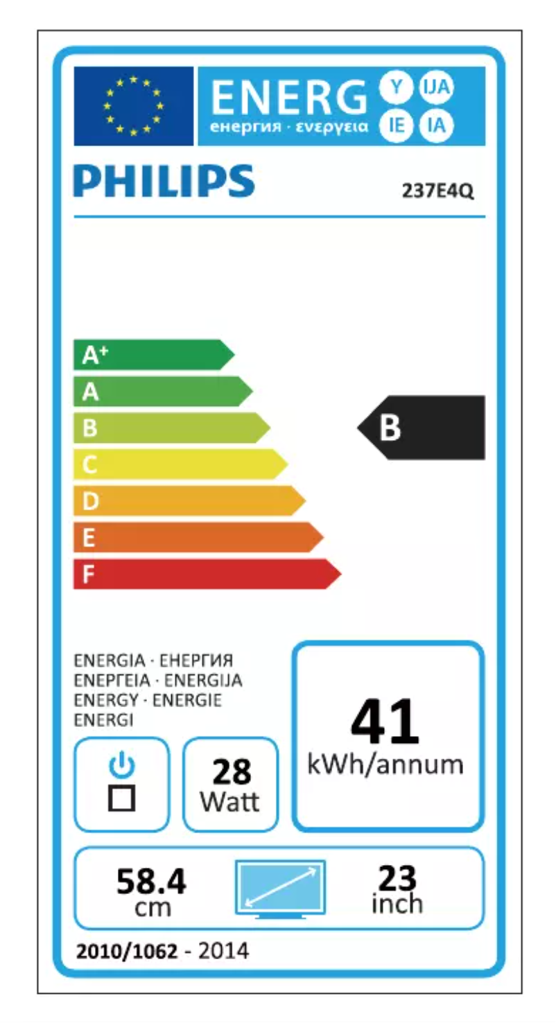 Imagen de la primera página del manual del dispositivo 237E4QHAD