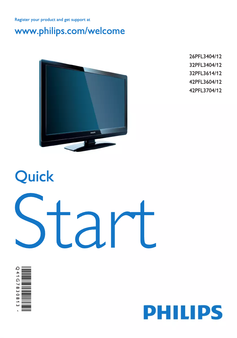 Imagen de la primera página del manual del dispositivo 32PFL3614