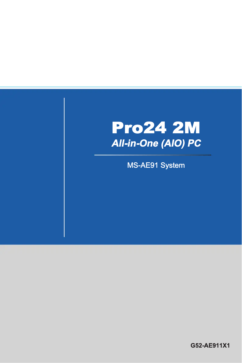Imagen de la primera página del manual del dispositivo Wind Top PRO 24 2M