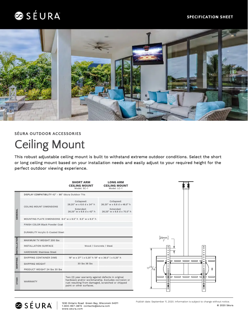 Página nº 1 - Ficha técnica Seura LC-1