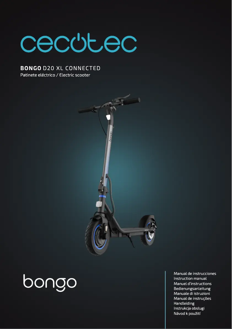 Imagen de la primera página del manual del dispositivo Bongo D20 XL Connected