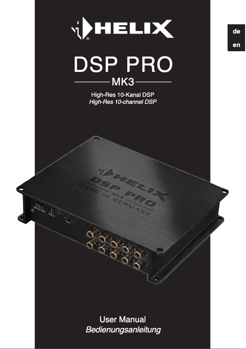 Imagen de la primera página del manual del dispositivo DSP PRO MK3