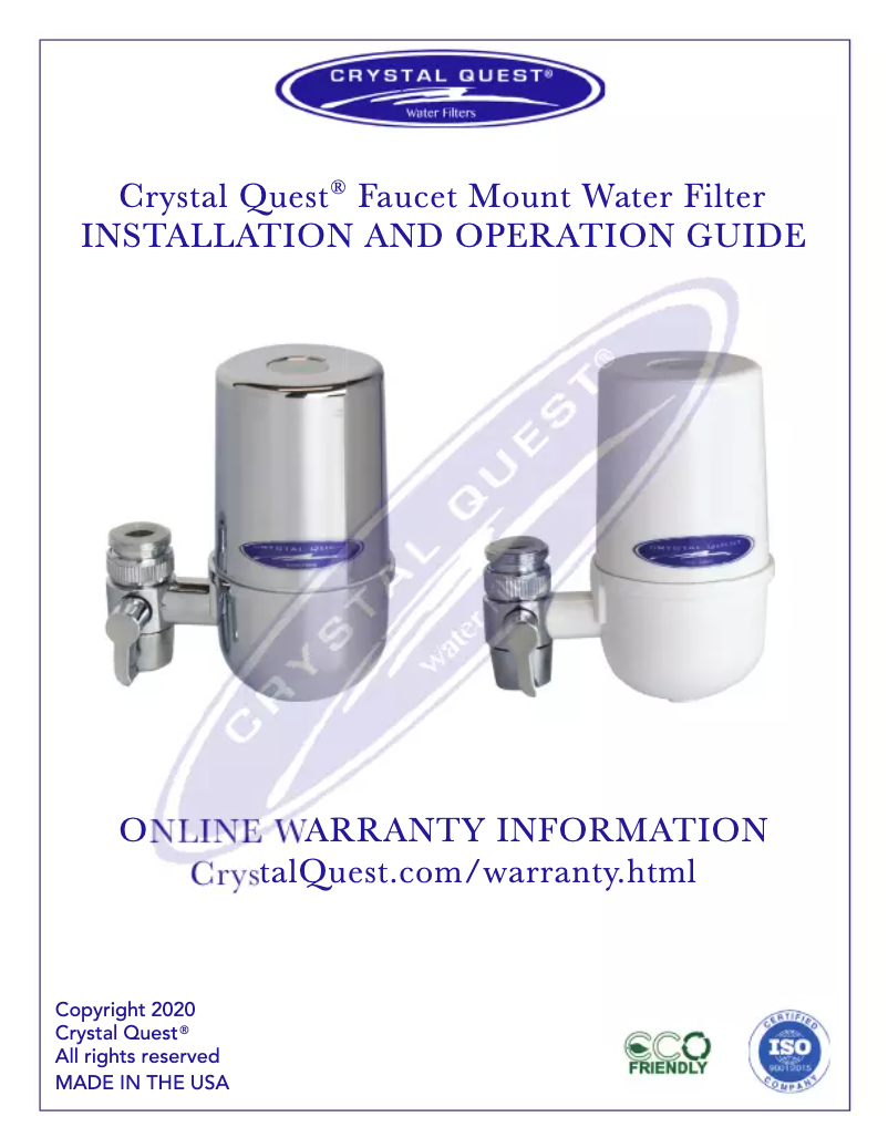 Página 1 del manual Manual de usuario Crystal Quest CQE-FM-00500