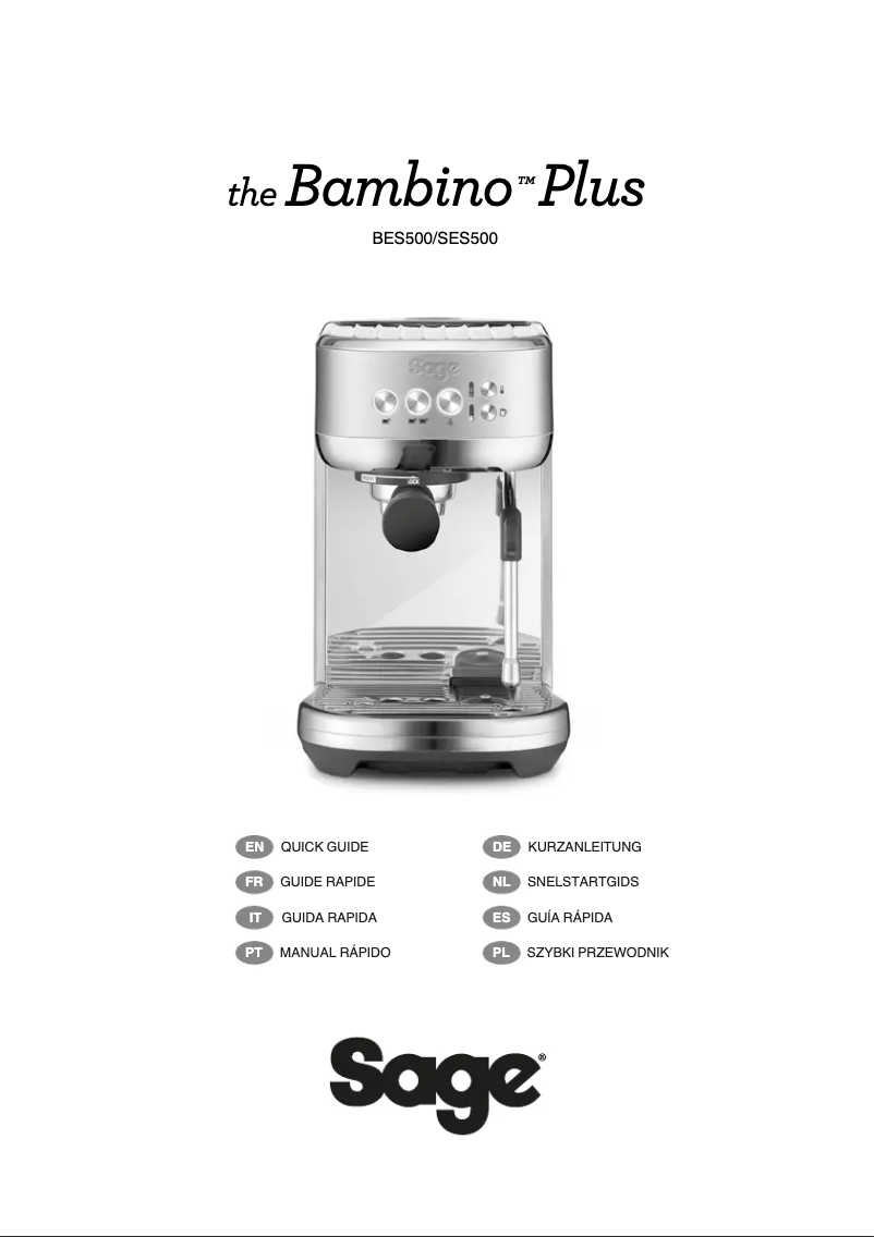 Página 1 del manual Manual de usuario Sage the Bambino Plus BES500