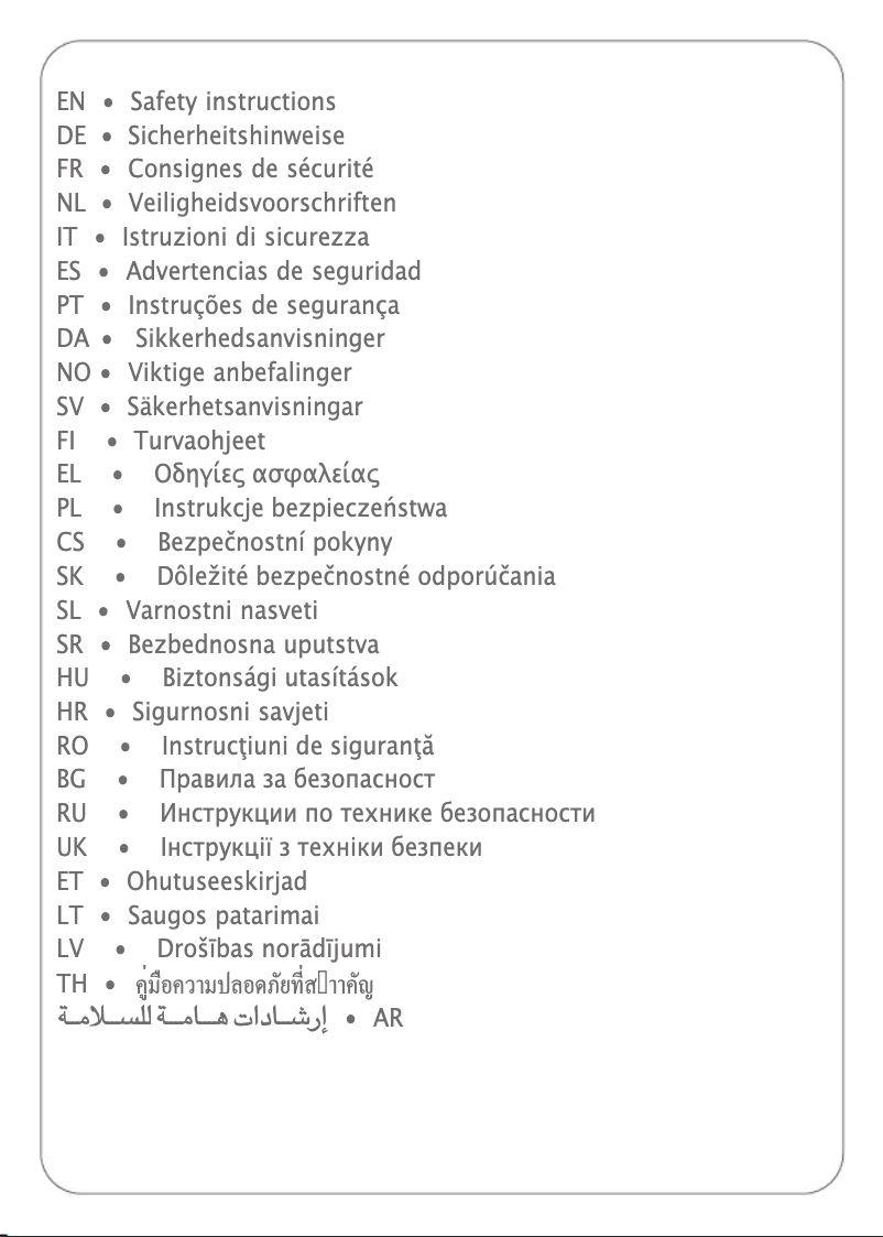 Imagen de la primera página del manual del dispositivo Access Steam Care DR9100