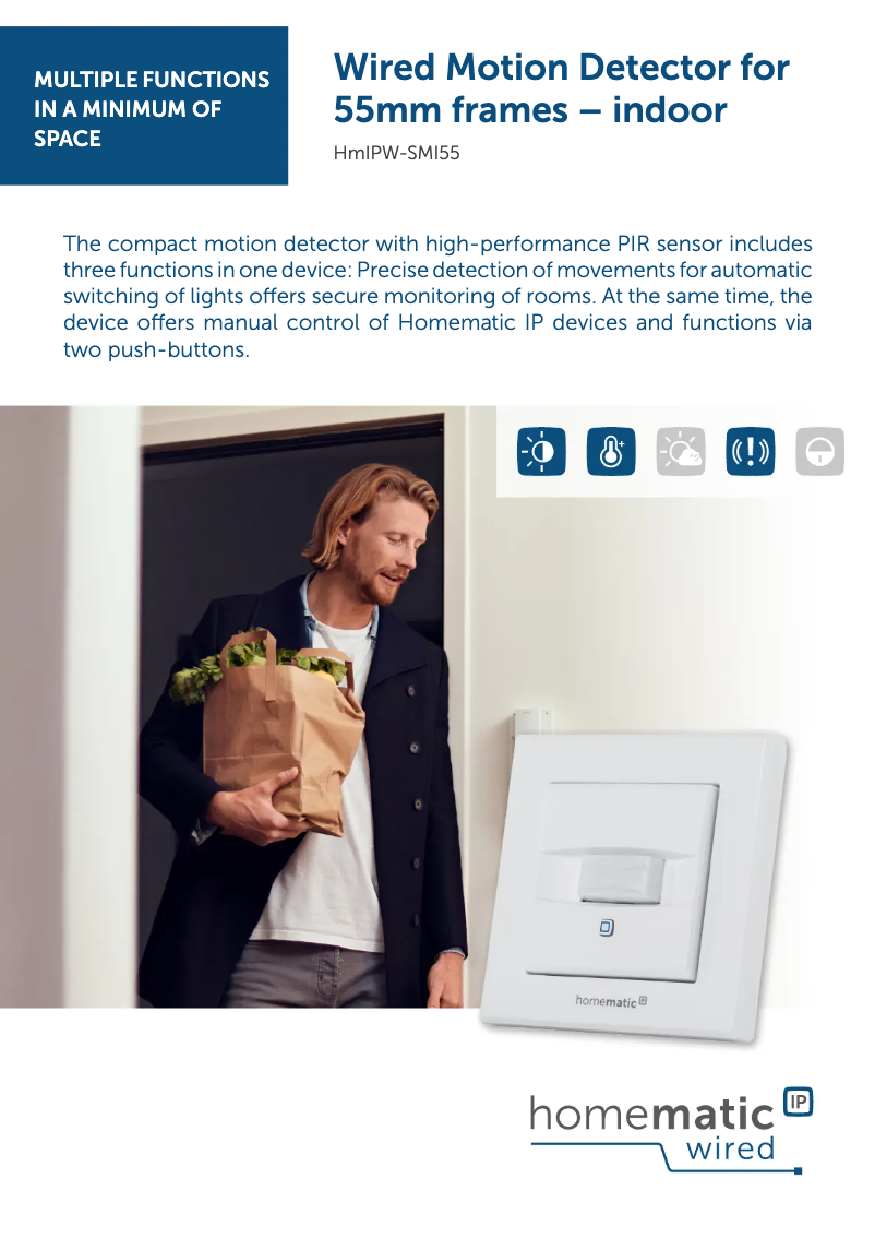 Imagen de la primera página del manual del dispositivo HMIPW-SMI55