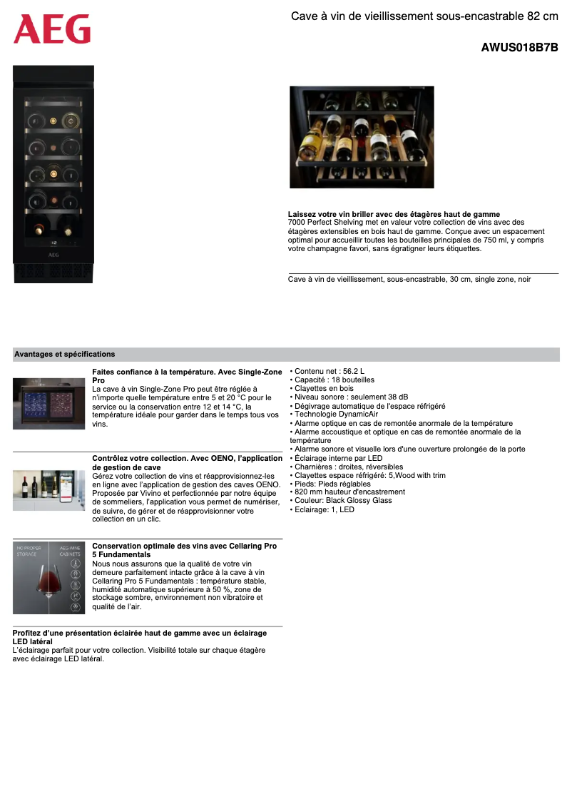 Imagen de la primera página del manual del dispositivo AWUS018B7B