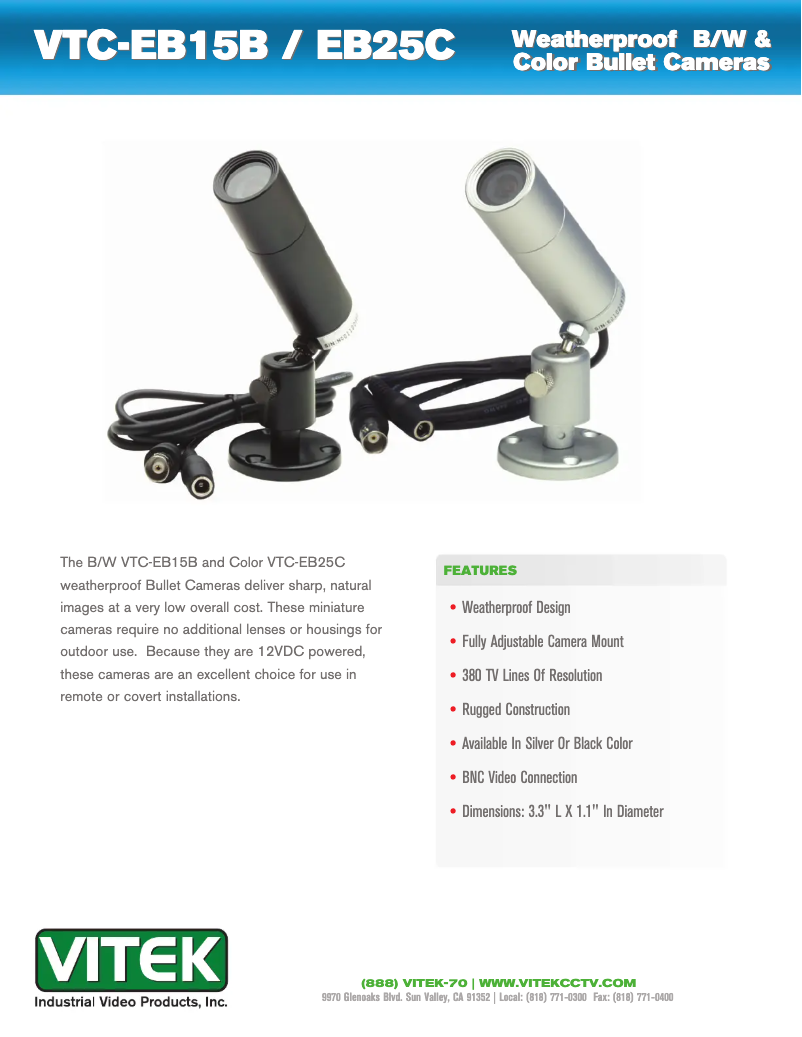 Imagen de la primera página del manual del dispositivo VTC-EB25C