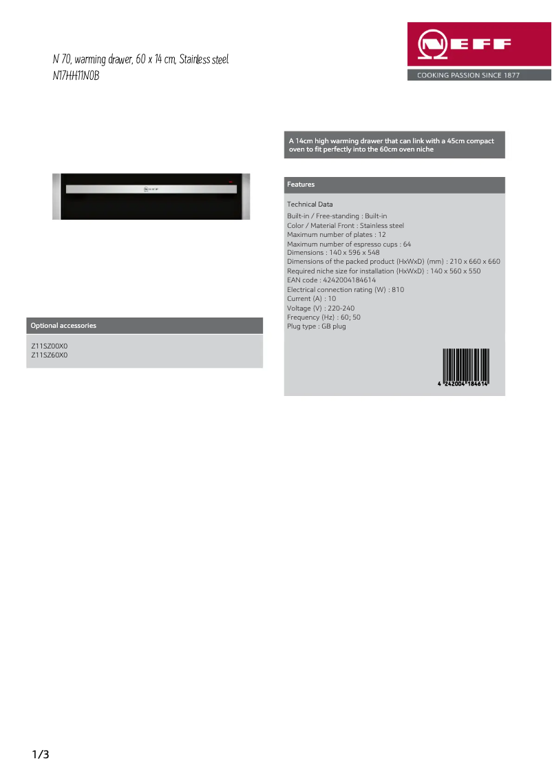 Imagen de la primera página del manual del dispositivo N17HH11N0B