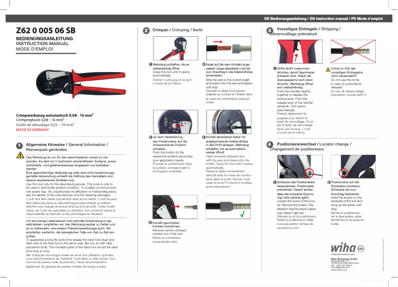 Página 1 del manual Manual de usuario Wiha 41246