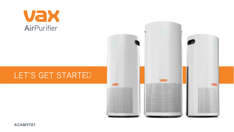 Página nº 1 - Manual de usuario Vax Pure Air 300 ACAMV101