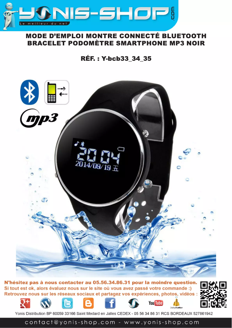 Página 1 del manual Manual de usuario Yonis Y-BCB33