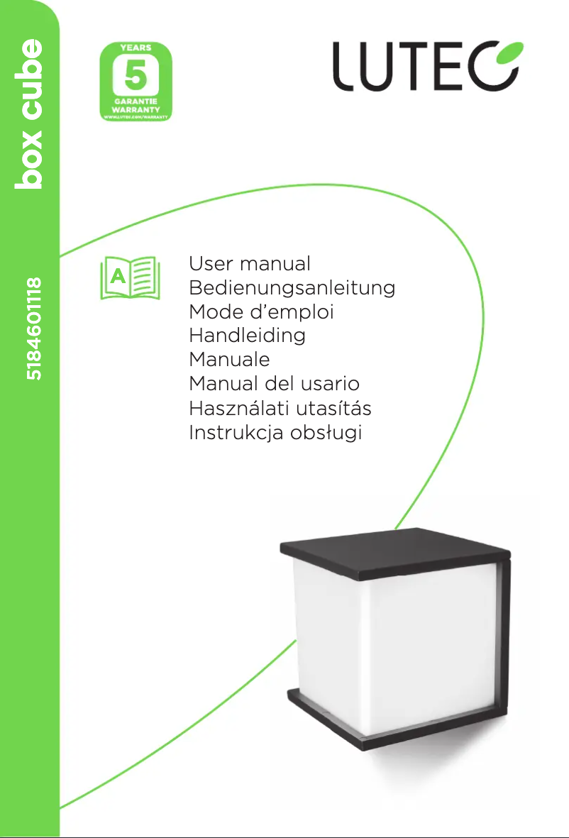 Imagen de la primera página del manual del dispositivo Box Cube