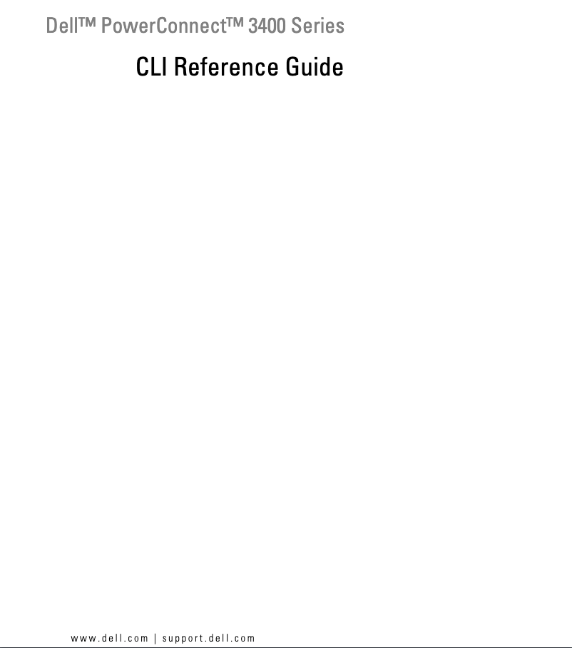 Página 1 del manual Manual de usuario Dell PowerConnect 3424