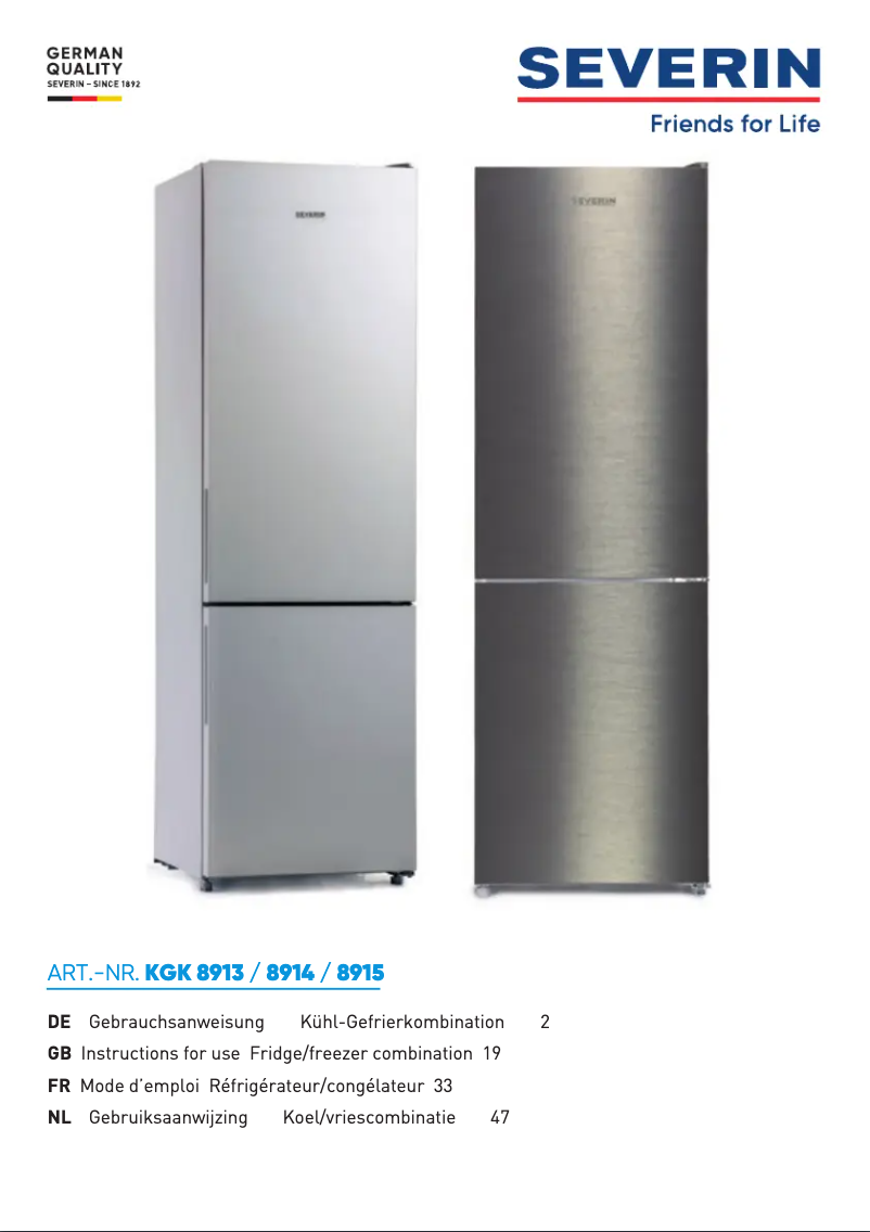 Imagen de la primera página del manual del dispositivo KGK 8914