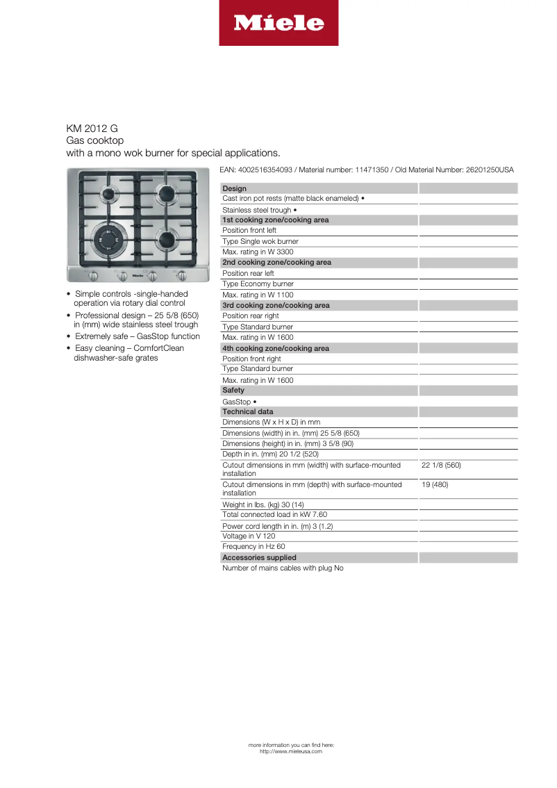 Imagen de la primera página del manual del dispositivo KM 2012 G