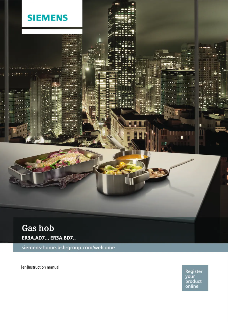 Página 1 del manual Manual de usuario Siemens ER3A6AD70D